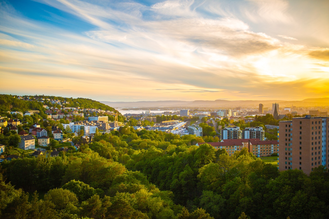 Aerial Shot of Oslo