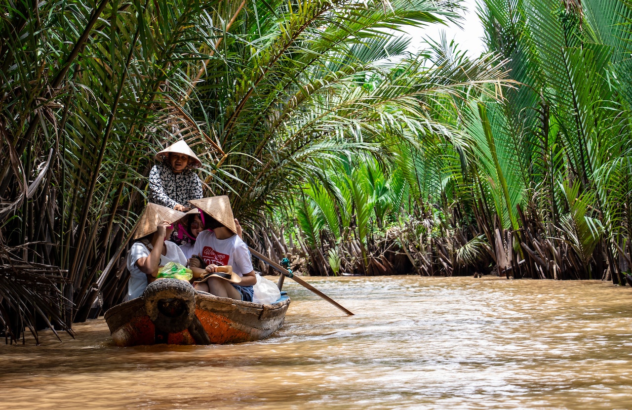 People Travelling On Boat - Vietnam