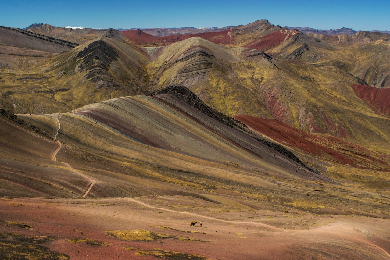 The Rainbow Mountain in the Andes of Peru