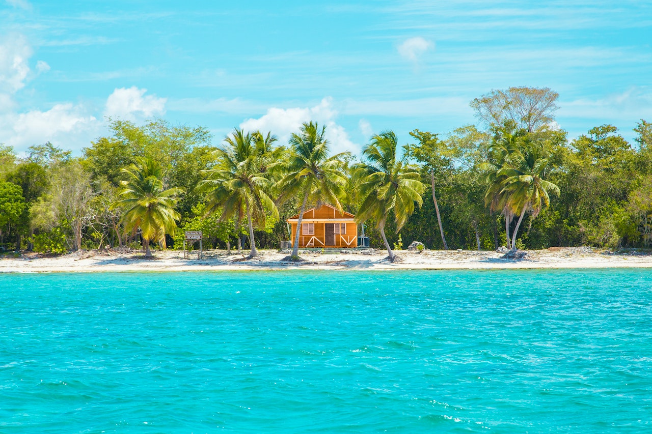 photo-of-wooden-cabin-on-beach-near-coconut-trees